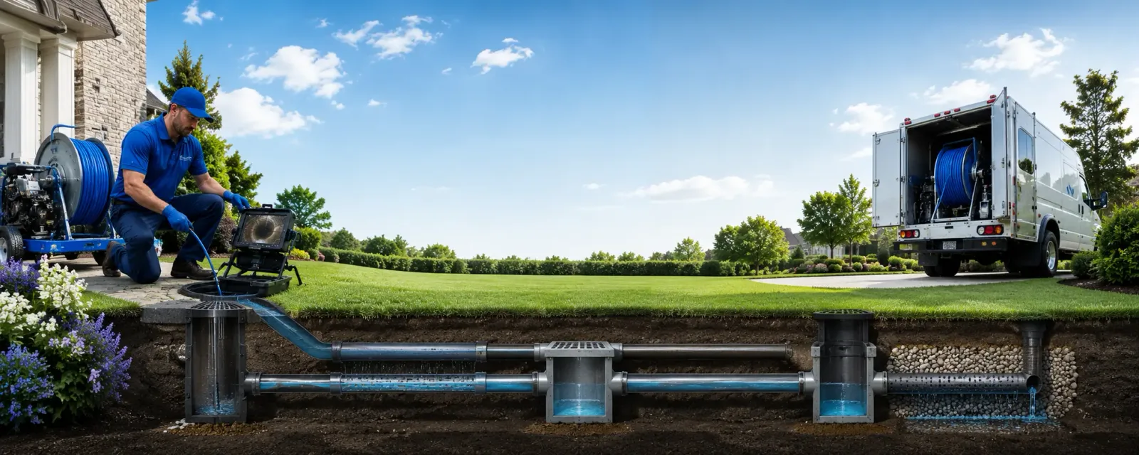 Outdoor drain cleaning information for Guinda, CA